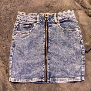 Garage jean skirt